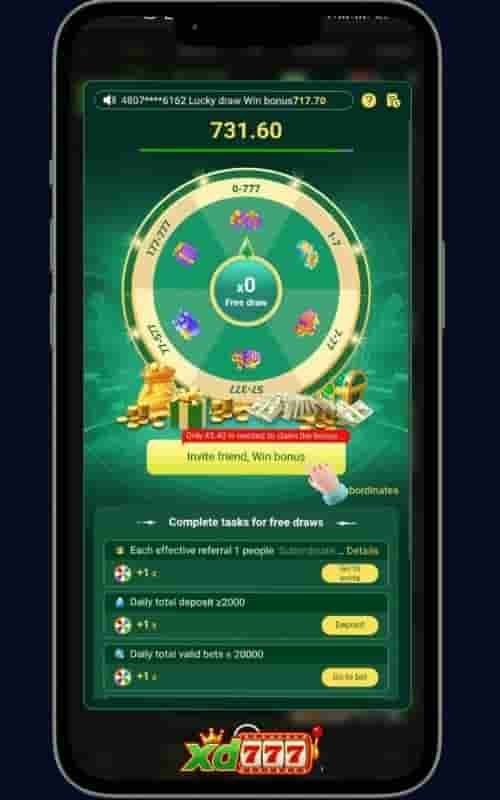 XD777 Game Lucky spin win 777 PKR