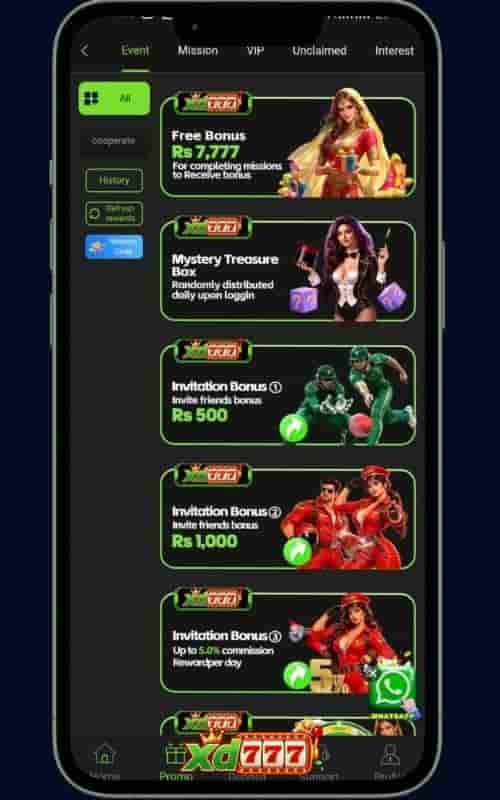 XD777 Game events and mission